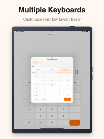 Freestyle Calculator: Sci & FX iPad screenshot