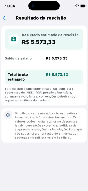 Calculadora CLT, Férias, 13º screenshot 2