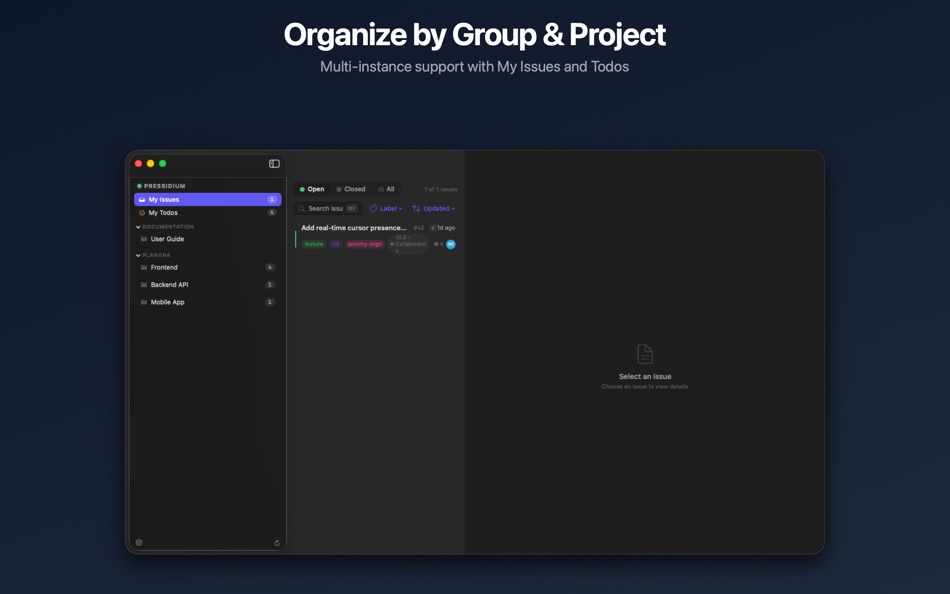 #4. Issues Tracker for Gitlab (macOS) Ved: Ilarion Ioannidis