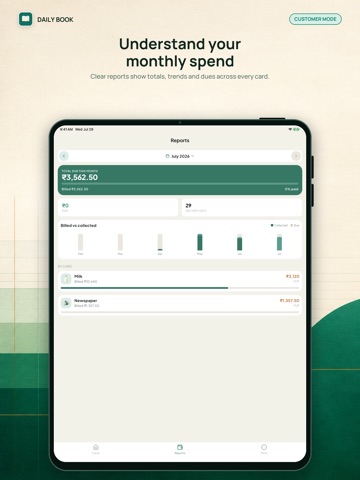 Daily Book: Bill Diary iPad screenshot