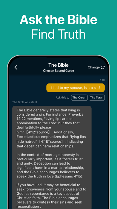 Holy Books AI: Bible Chat Screenshot
