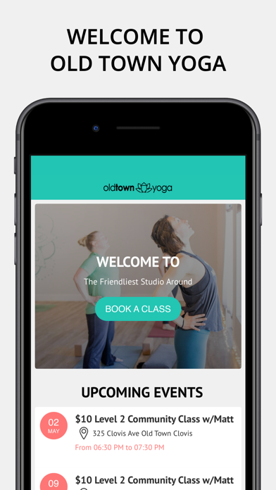 Old Town Yoga App Screenshot