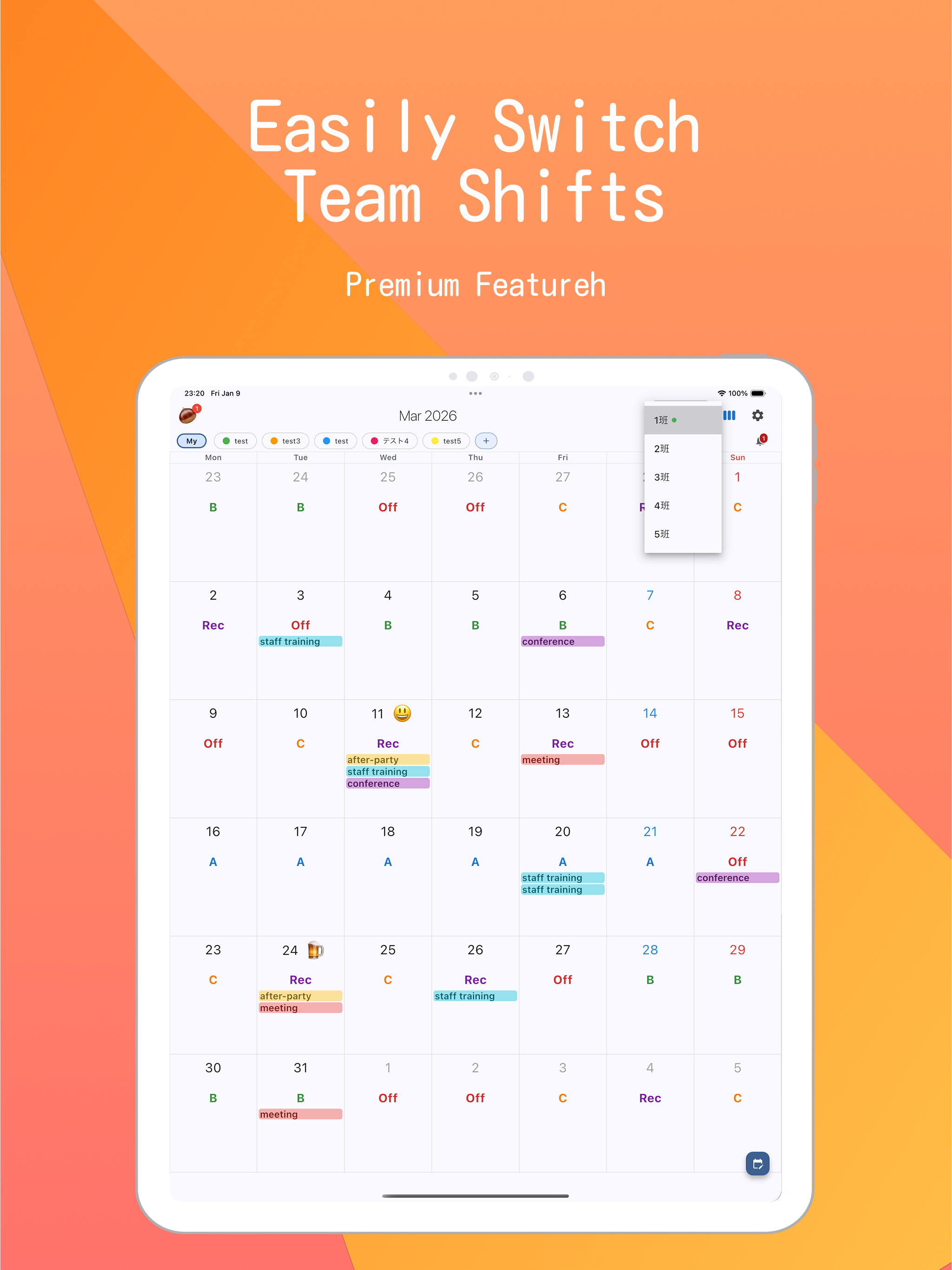 KuriShift - Shift Calendar