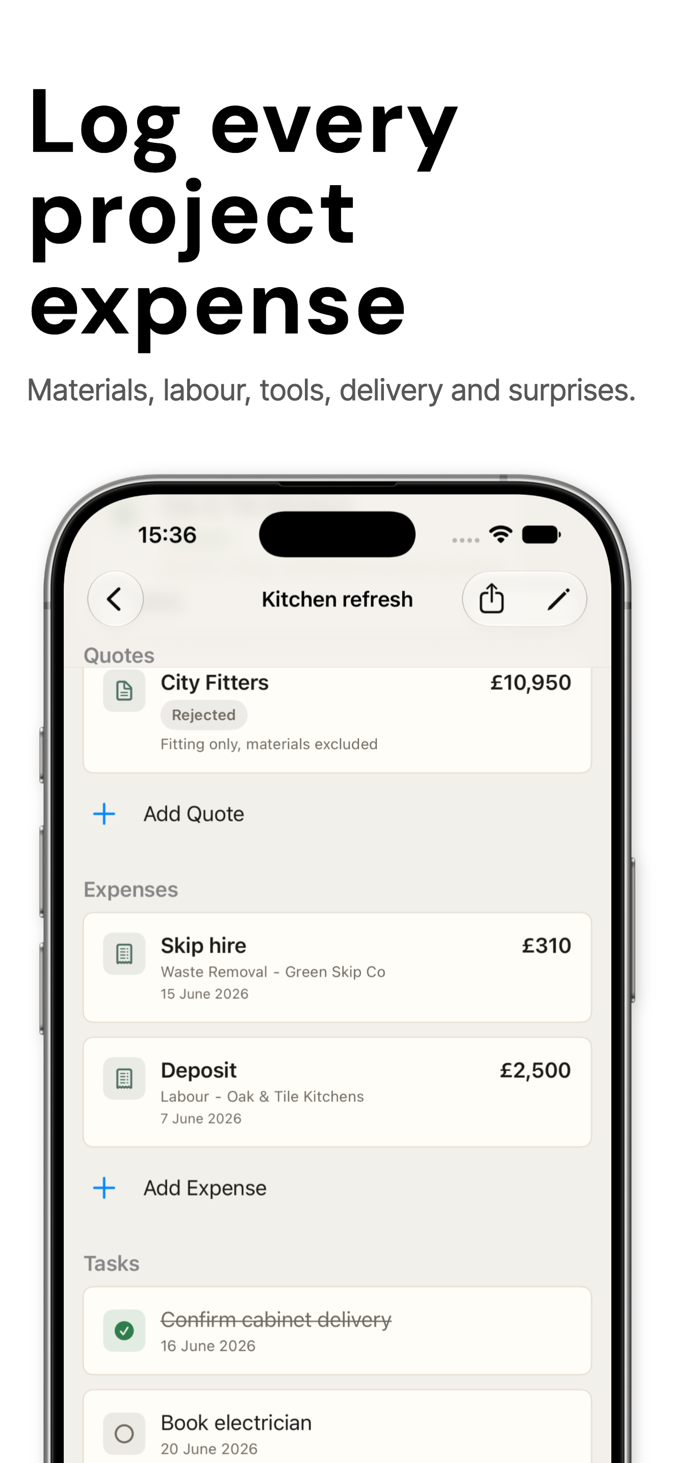 House Project Budget screenshot 4