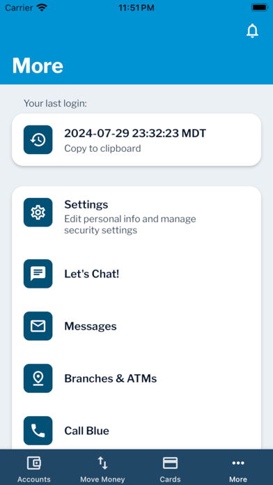 Blue Digital Screenshot