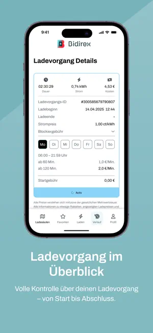 Bidirex eMobility App screenshot 4