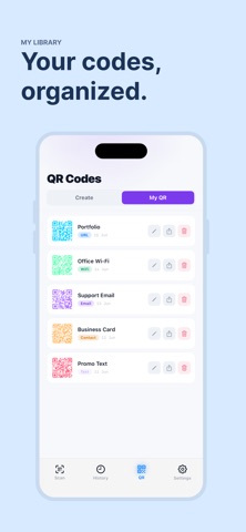 QReadle: Scan, Create QR Codes Screenshot 5 of 5