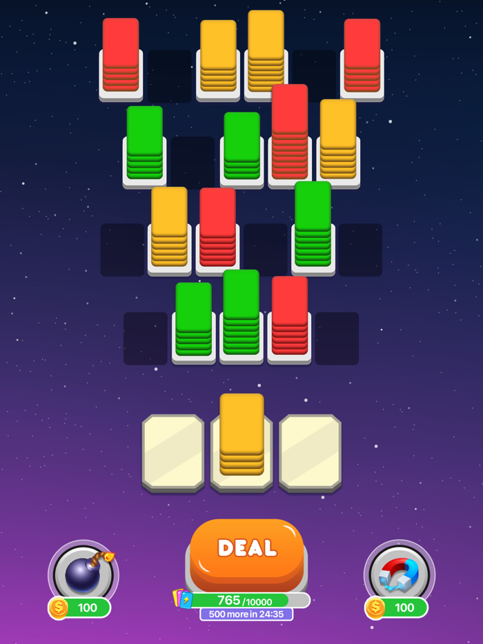 Card Shuffle - Color Sorting