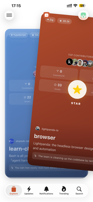Gitstar - Top Repositories Screenshot 1 of 7