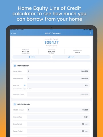 Mortgage Pal - Loan Calculator iPad screenshot