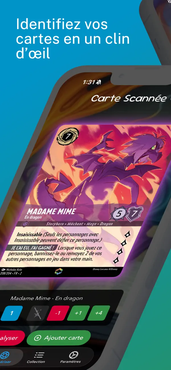 Screenshot #1 pour Lorscana: TCG Card Scanner