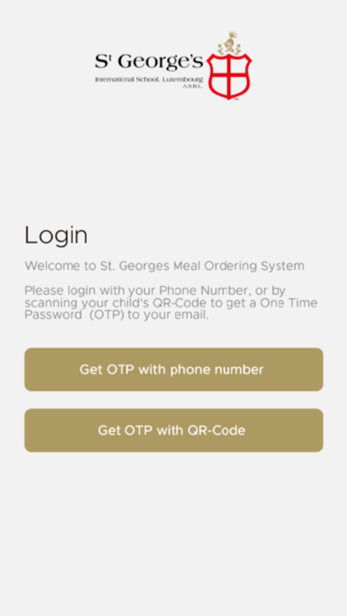 St. Georges Canteen App Screenshot