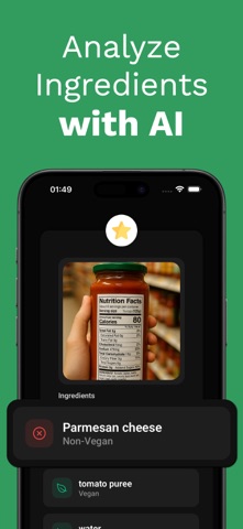 Vegan Food Scanner - VegVisor iPhone screenshot
