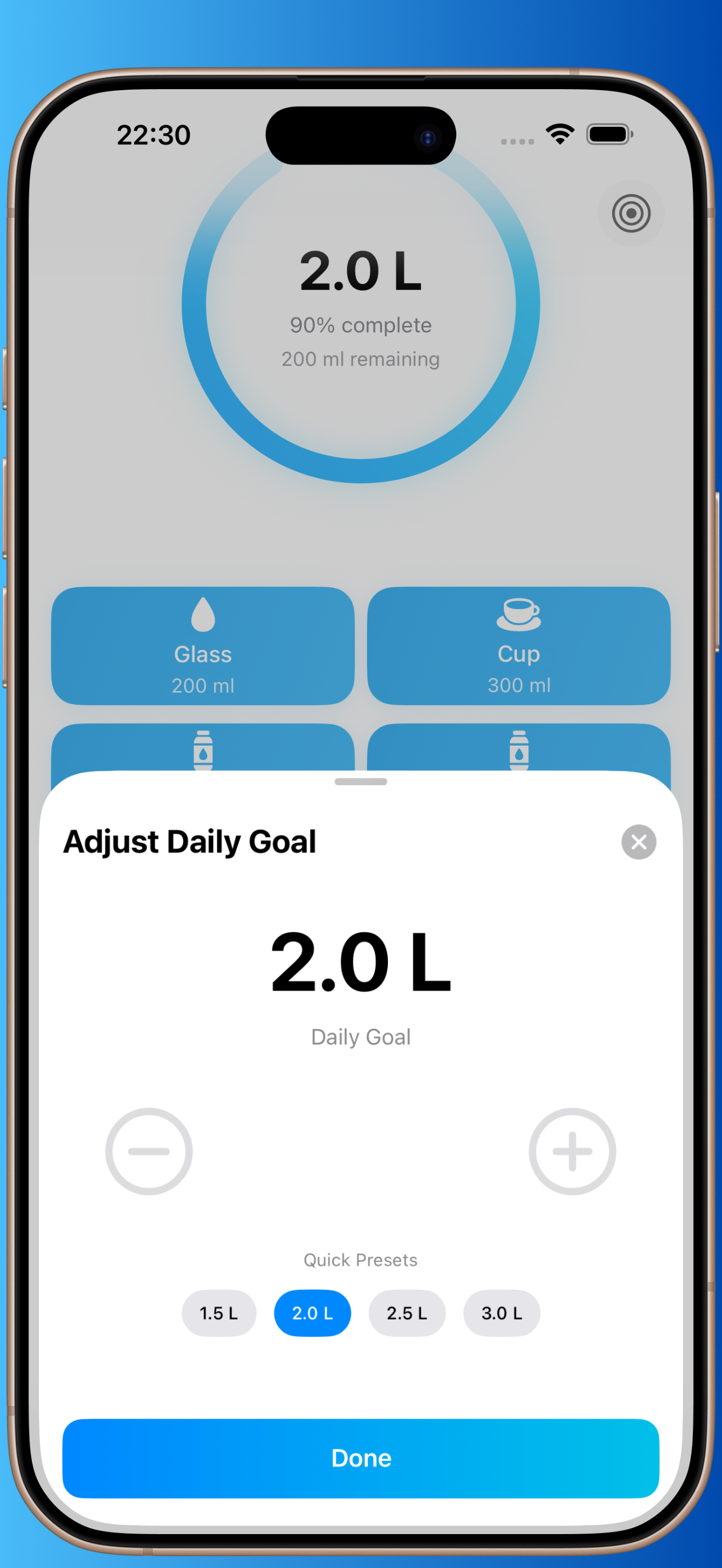 Daily Water Log: Smart