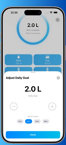 Daily Water Log: Smart Screenshot 3 of 6