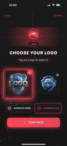 War: Gaming Logo Maker Esport iPhone screenshot