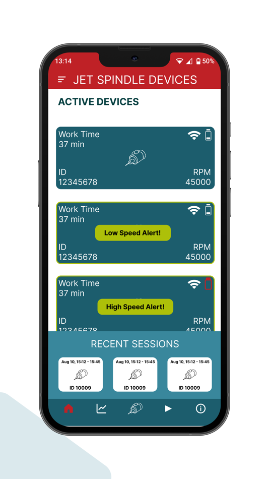 #2. Jet Spindle Monitor (iOS) 由: Colibri Spindles Limited