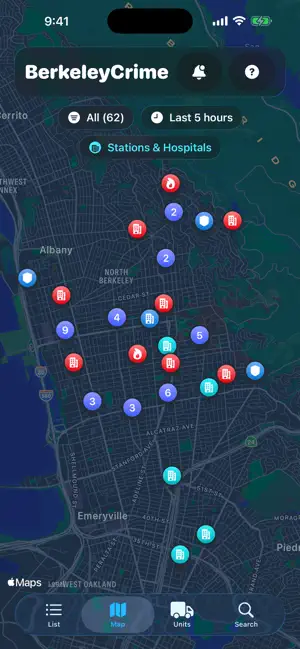 BerkeleyCrime screenshot 2