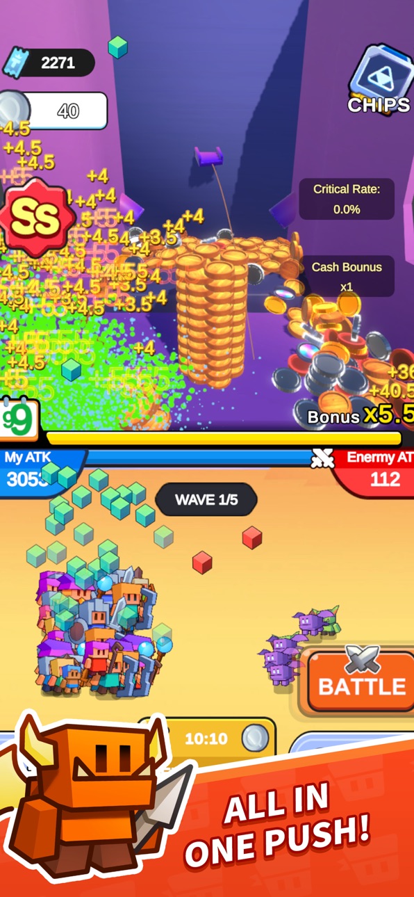 Coinpush Heroes Hack screenshot 4 - iOS game interface