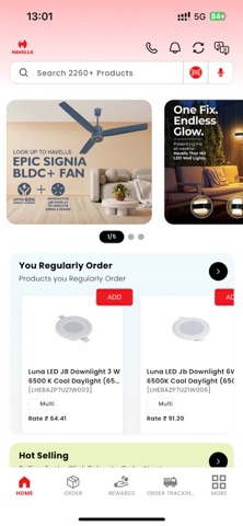 Havells RetailOne iPhone screenshot