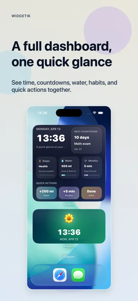 Widgetik 桌面小组件应用截图