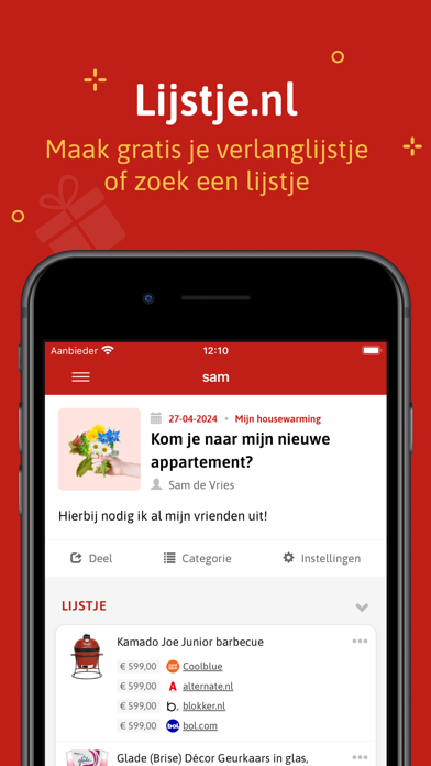 Lijstje.nl Screenshot