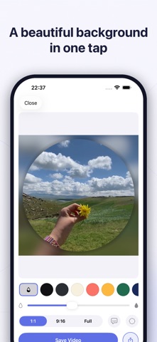 Rondo - Round Video Editor iPhone screenshot