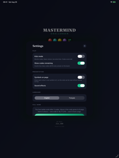 Mastermind Challenger screenshot 9