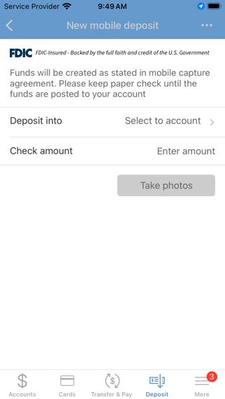 Southwest Capital Bank Screenshot