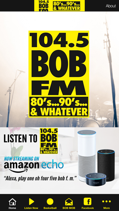 104.5 Bob FM iPhone screenshot 1 - Music app