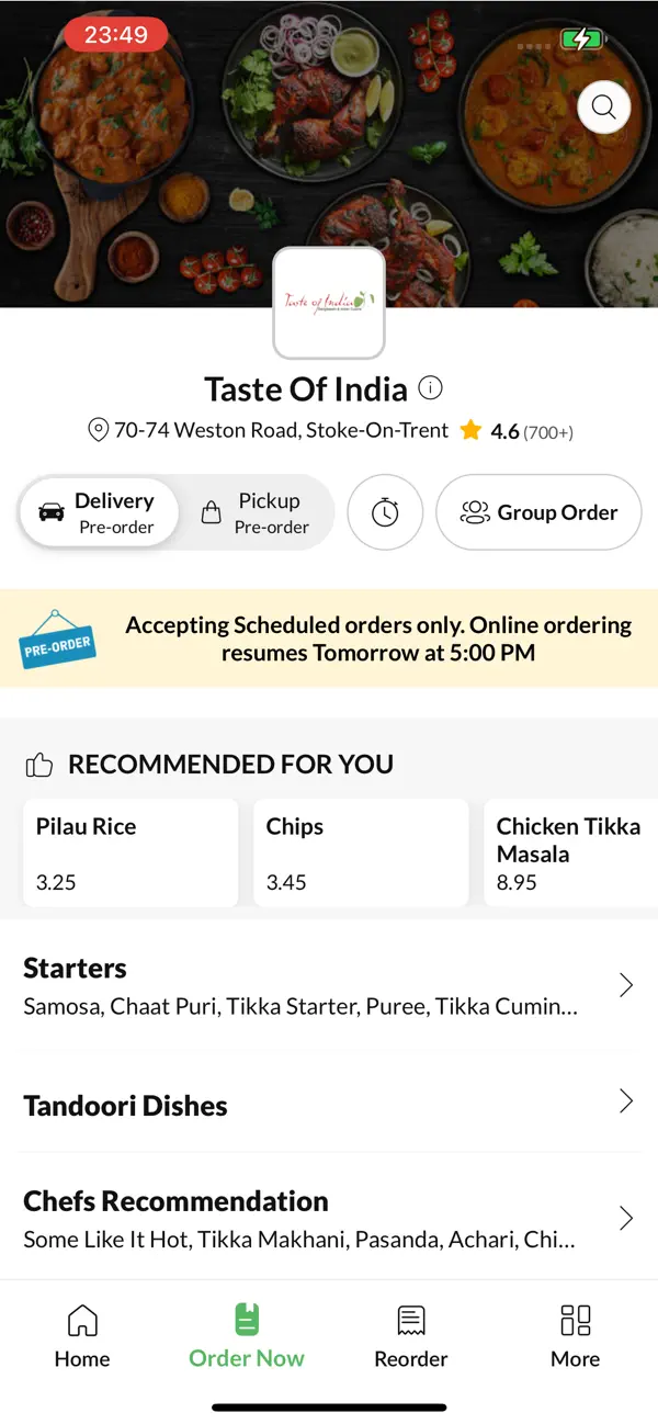 Screenshot #2 pour Taste Of India Stoke-On-Trent