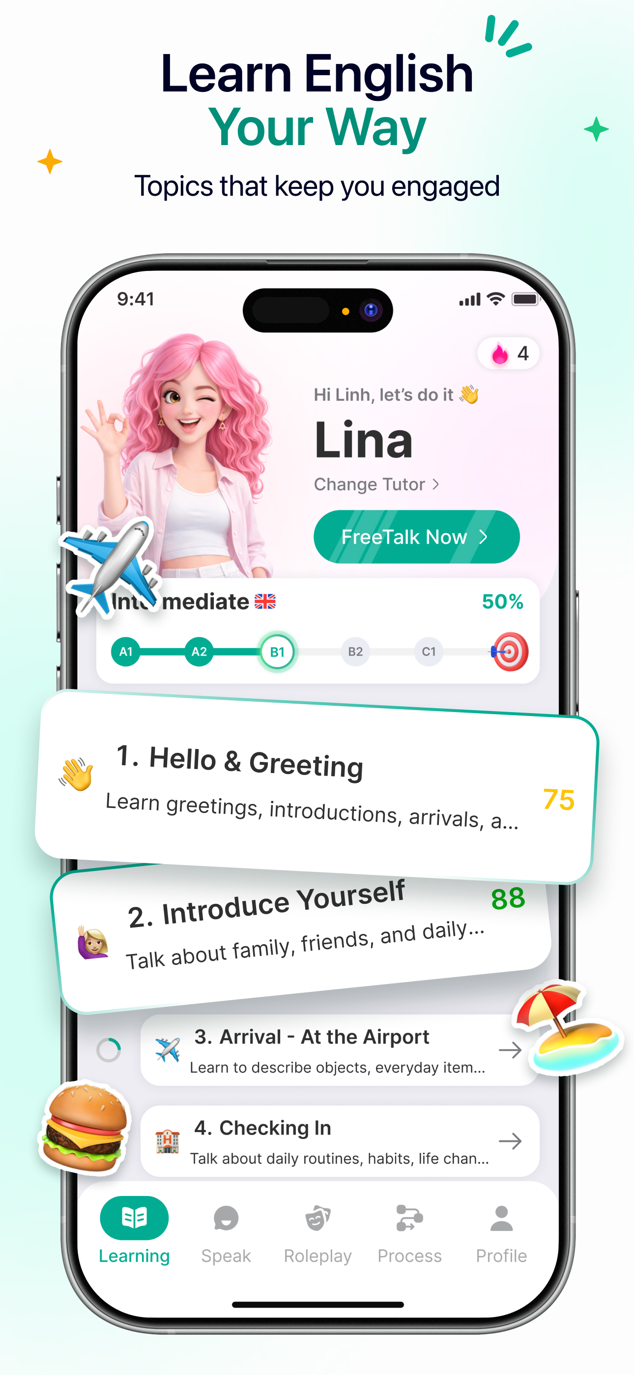 Linaoi: Speak & Learn English screenshot 6