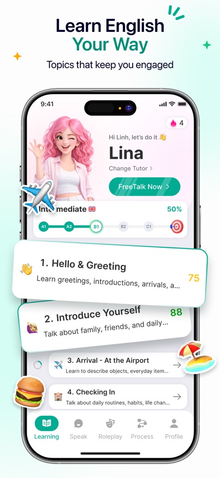 Linaoi: Speak & Learn English screenshot 5