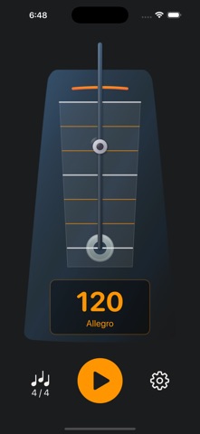 JustBeat - A simple metronome iPhone screenshot