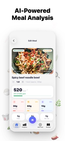 CalGram - AI Calorie Counter iPhone screenshot