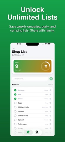 Smart Grocery Cart iPhone screenshot