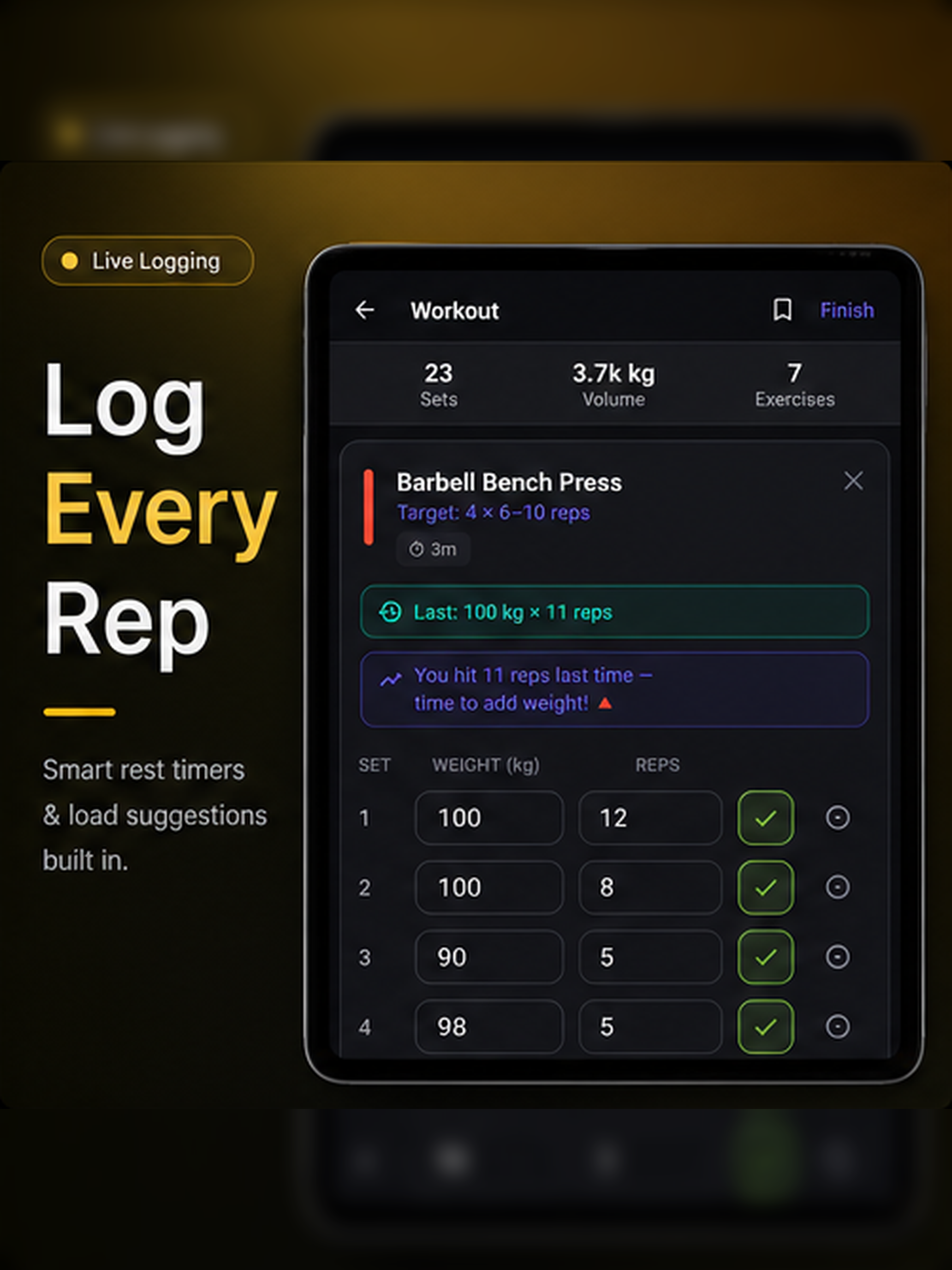 GainLog - Gym Workout Tracker