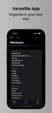 GymHunter: Workout Log Planner iPhone screenshot