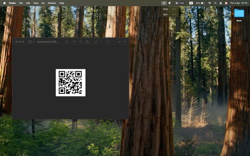 CatchQR - QR code scanner app screenshot