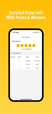 Mini Lotto - Polski LOTTO iPhone screenshot