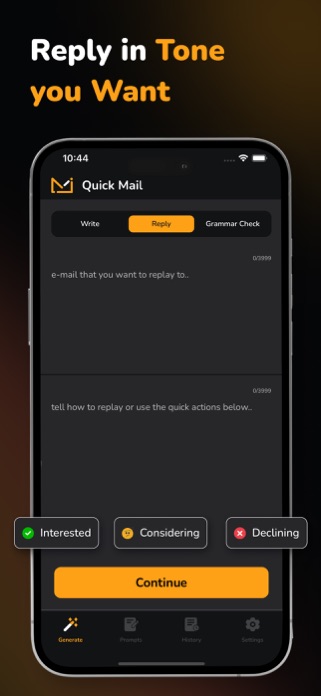 AI Email Writer - QuickMail Screenshot 2 of 4
