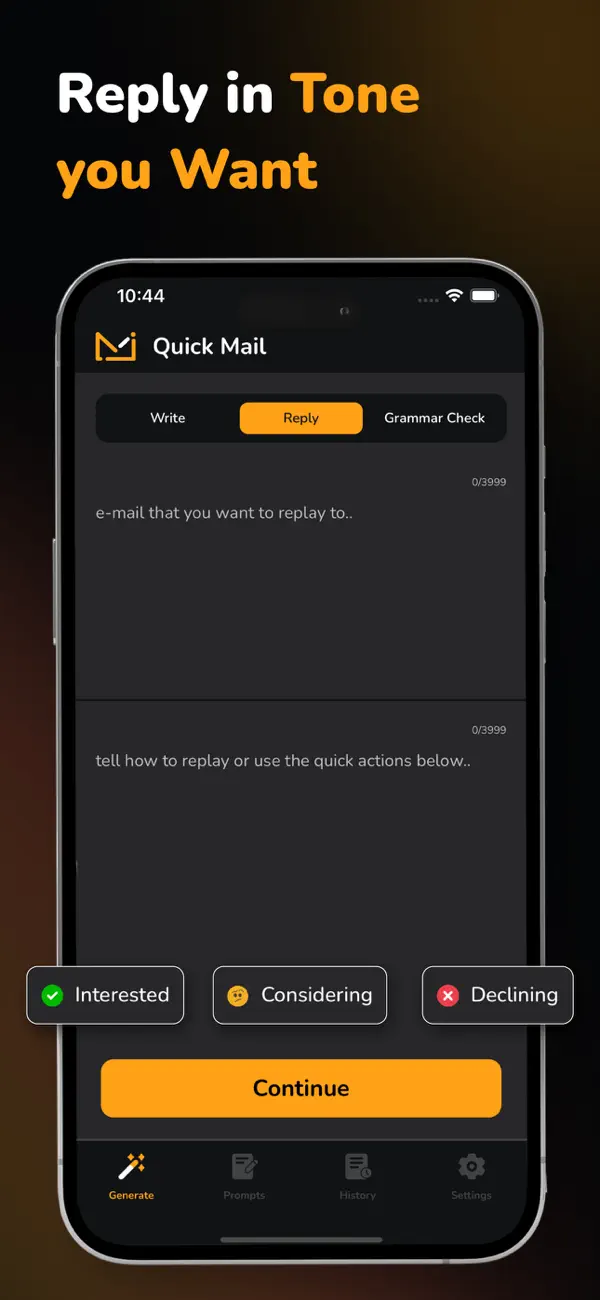 Screenshot #2 pour QuickMail: Rédacteur Email IA
