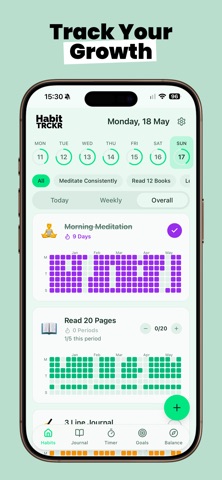 Habit Tracker | HabitTRCKR iPhone screenshot