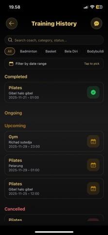 MyCoach ID screenshot