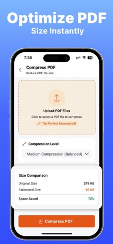 Merge & Compress PDF: PDFBuddy Screenshot 9 of 10