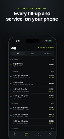 Tankful: MPG & Car Maintenance screenshot 5