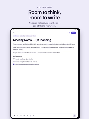 Notes - Notepad, Notebook iPad screenshot