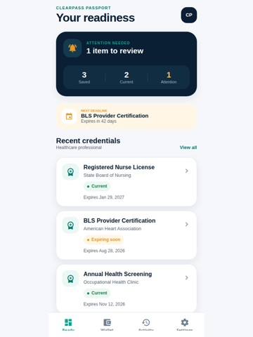 ClearPass Passport