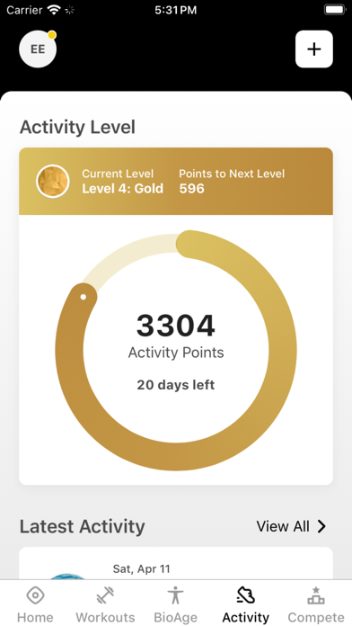 Healthclub Level Up Screenshot