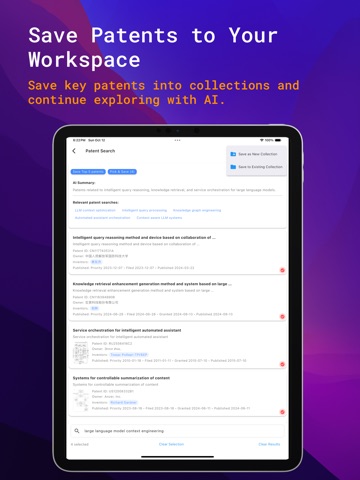 PatentGPT - AI patent research iPad screenshot